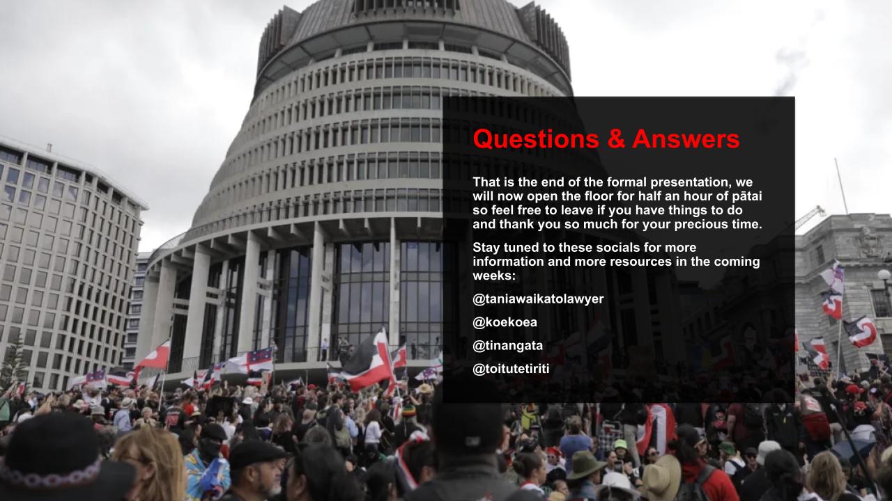 THE REGULATORY STANDARDS BILL SUBMISSIONS WORKSHOP SLIDE 13